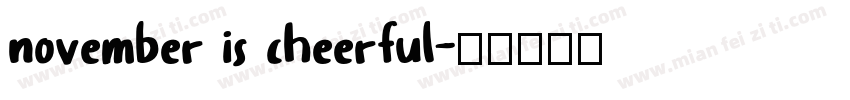 november is cheerful字体转换